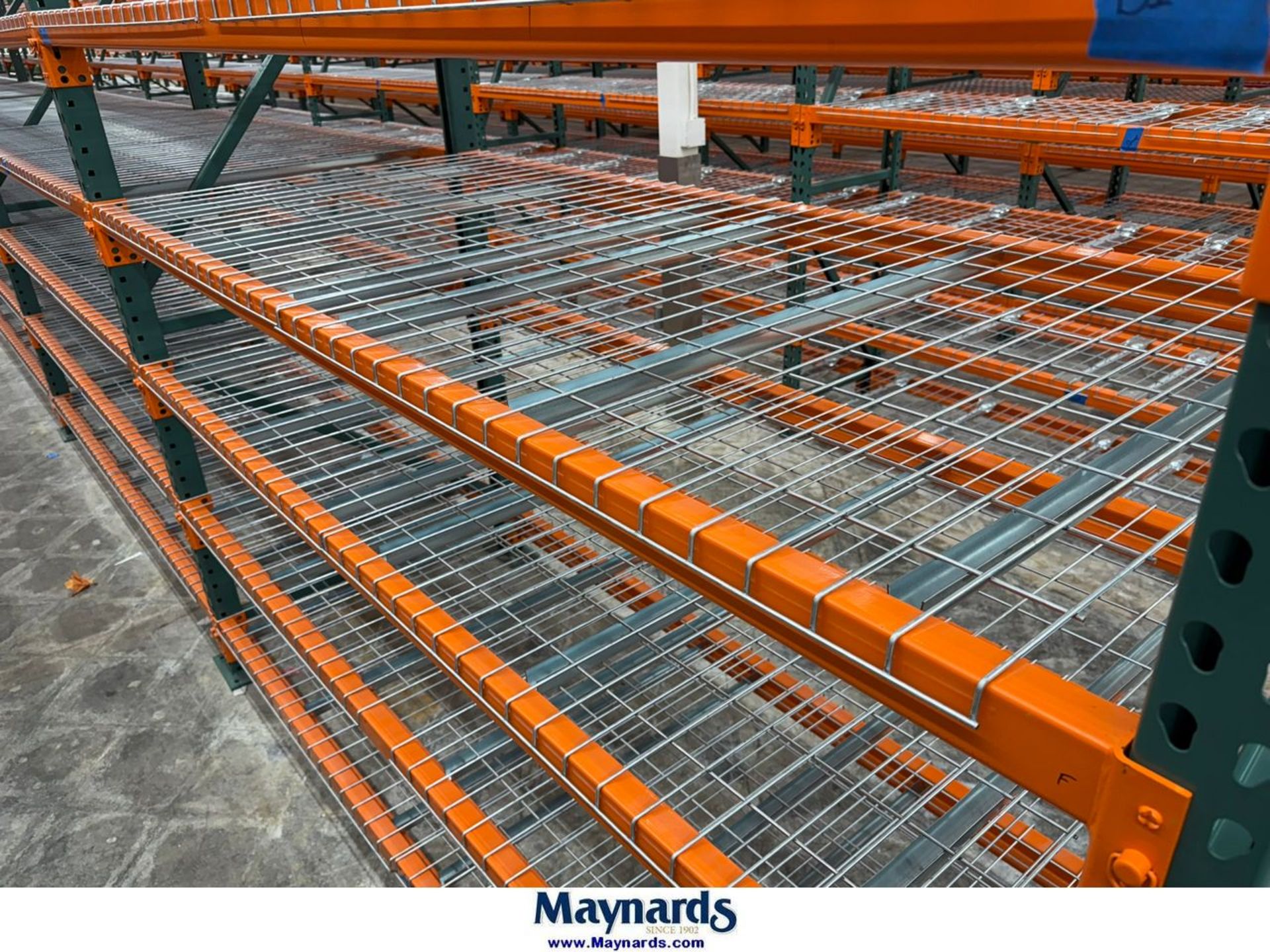 Rectangular Pallet Racking Cross Section (102) Sections of Pallet Racking ; (111) 12' H x 42