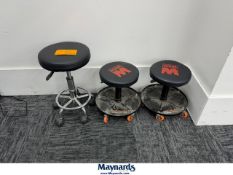 Lot of (3) Stools