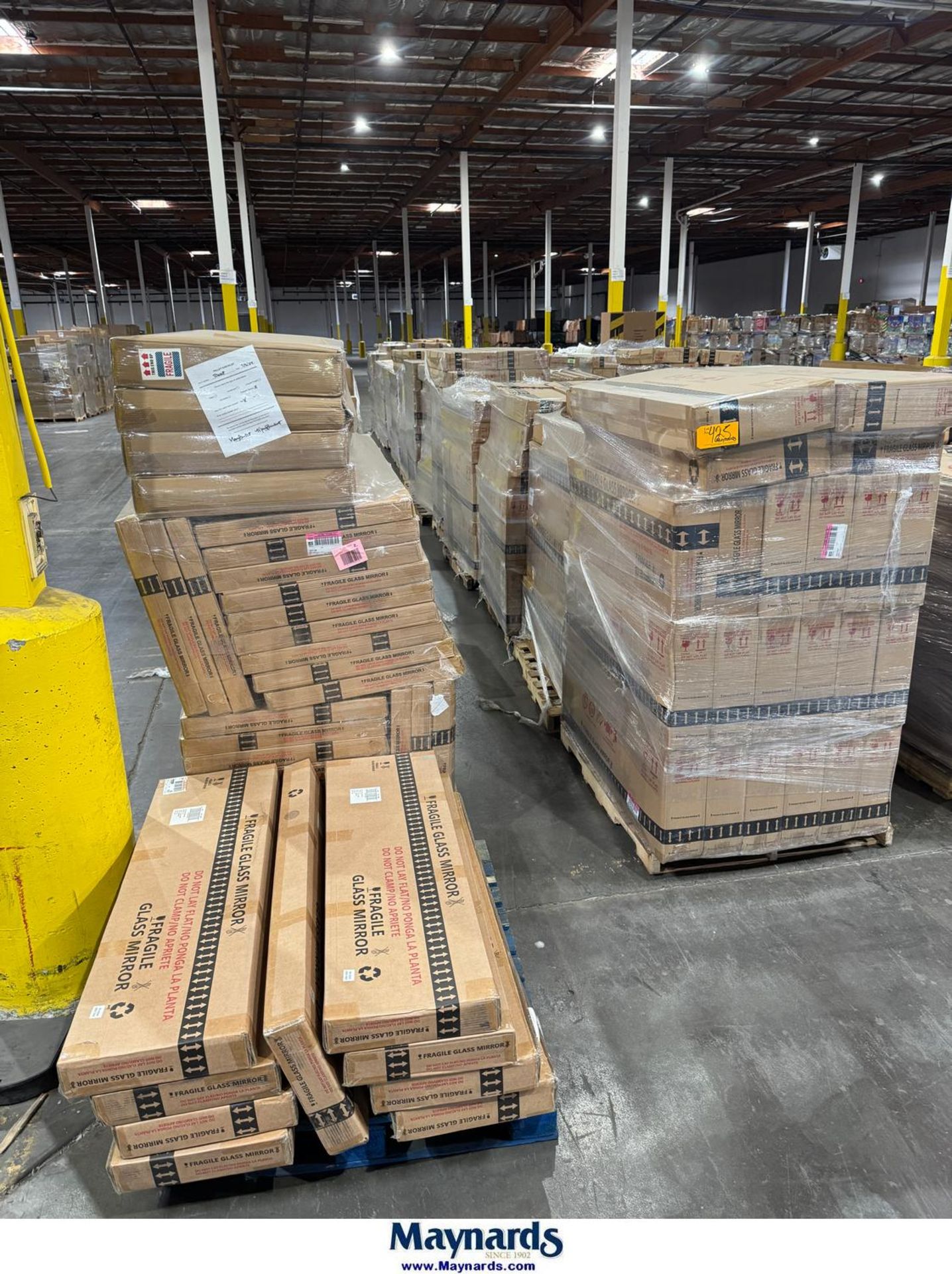 Pallets of Assorted Overstock Mirrors [Loc: 3689 Industrial Blvd, West ...