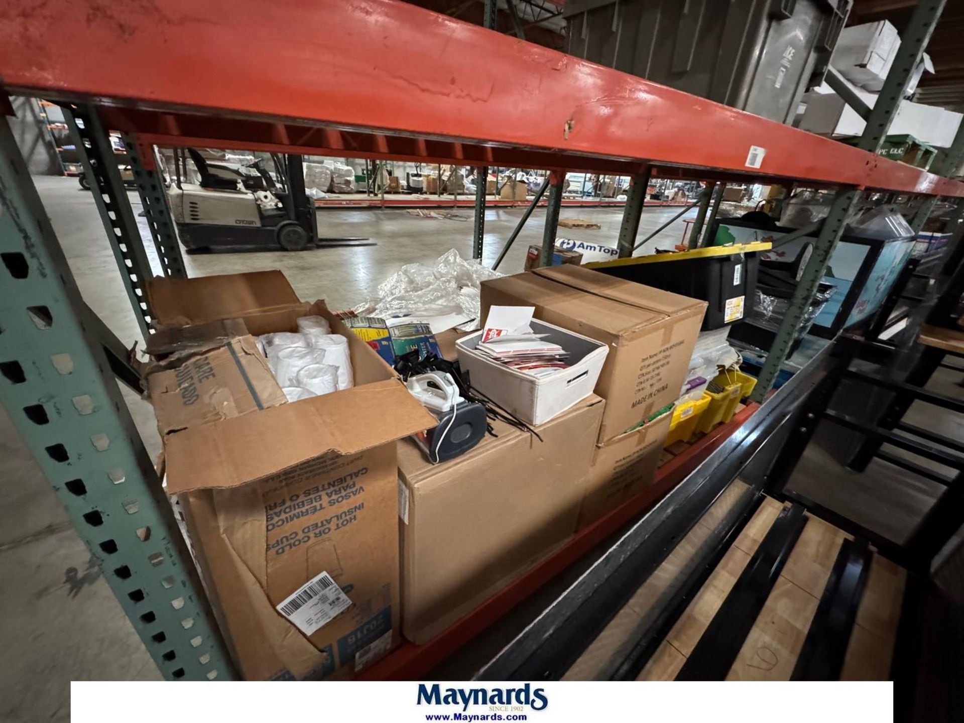 Content of Pallet Racking NOTE: Some Pallets May Not Contain Contents ...