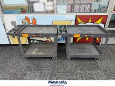 Lot of (2) WEN 500 Lb. Cap. Service Carts (Model 73004)