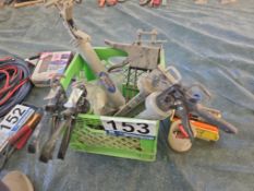 Crate - Heavy-Duty Caulking Guns, Clamps, Utility Knife, Etc.