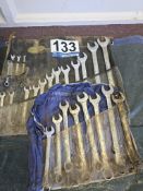(2) Combination Wrench Sets: SAE and Metric