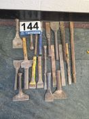 Assorted Chisels Lot - Heavy Duty, Various Types