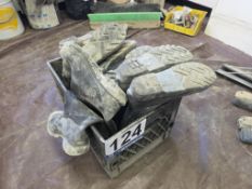 Rubber Work Boots Lot - Durable, Waterproof, Assorted Sizes, Black/Dark Gray