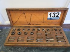 Tap and Die Set - Threading Tool Kit with Various Taps, Dies, Die Stocks, Tap Wrenches