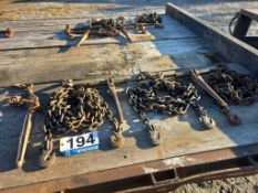 Lot: (2) Heavy-Duty Load Chains, (3) Ratchet Binders, and (1) Lever Load Binder