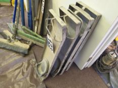 (2 Pair) Aluminum Concrete Knee Boards