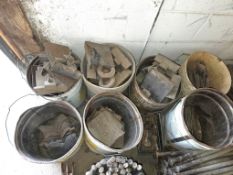 (8) Buckets: Various Form Plates, Flex Form Plates, Etc
