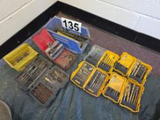 Assorted Drill Bit & Driver Bit Sets - Pilot Point Tip, No Spin Shank, Various Sizes, Multiple Ca...