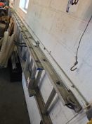 Werner 32 ft Extension Ladder - Aluminum, Two-Section, Metallic