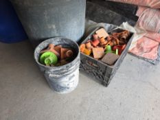 (2) Bins: Concrete Pin Safety Caps