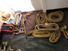 Assorted Tools and Lifting Equipment - Painting Tools, Webbing Slings, Shackles, Etc.