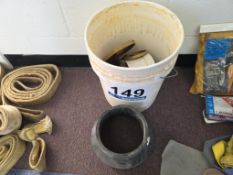 Lot: Brass Floor Plates and NDS 56-86 8x6 C.I./PVC Reducer Coupler