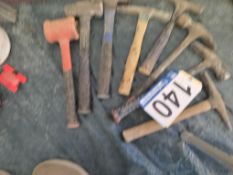 Assorted Hammer Collection - Sledge, Rock, Claw Types