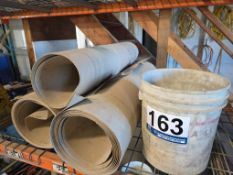 Lot: Tile Spacers and (3) Rolls Floor Protection