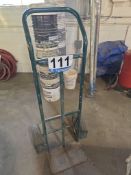 Green Heavy-Duty Hand Truck - Two-Wheel, Pneumatic Tires