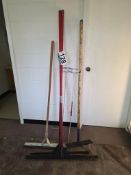 Asphalt Hand Tools Lot - Rake, Screeds, Grade Pole, Etc.