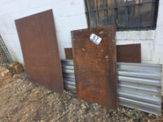 Assorted Metal Sheets: Steel Plate and Galvanized Steel