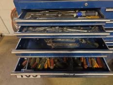 Contents (4) Drawers: Assorted Hand Tools