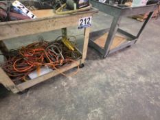 (2) Utility Parts Carts - with Extension Cords