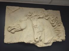 Wall Art: Horse Relief, (4) Pcs Frame Art, Horse Painting
