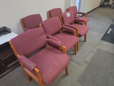 6 Upholstered/Wood Side Chairs