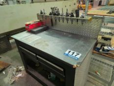 Workbench with Machining Tooling and Granite Plate