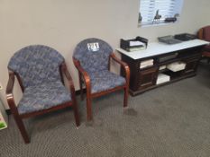 2 Side Chairs and Credenza