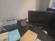 Shop Office Electronics: 2 Brother Printers and 2 Monitors