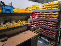 Industrial Parts Storage System with Desk