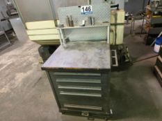 5-Drawer Mobile Workbench with Machining Tools and Fixtures