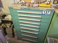 9-Drawer Shop Cabinet with Assorted Tools, Parts, and Hardware