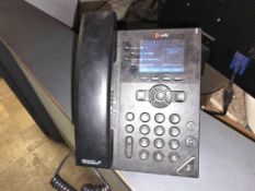 (4) Poly VVX 250 VoIP Desktop Telephones