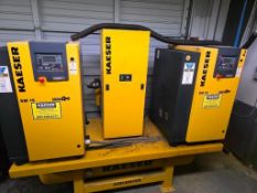 2018/2025 Kaiser SM15 AirCenter System, Dual Rotary Screw Air Compressors with Air Dryer