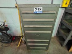7i-Drawer Industrial Storage Cabinet with Contents
