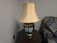 Office Accessory Lot: 2 Lamps, Vase, Wall Art, Horse Figurine