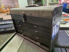 Portable Metal Tool Chest - 4-Drawer, Top Compartment