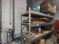Industrial Metal Shelving Unit with Cardboard Box Flats