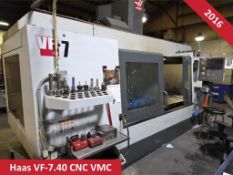 2016 Haas VF-7/40 CNC Vertical Machining Center