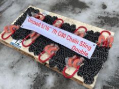 (8 PCS) 2025 Landhonor LHR-G80 7' Double Legs Lifting Chain Sling