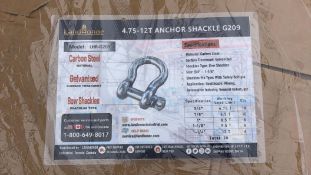 (38 PCS) 2025 LandHonor LHR-G209 4.75-12T Anchor ShackleG209 Sets