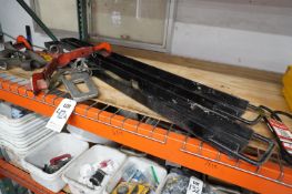 LOT TO INCLUDE: (2) FORKLIFT FORK EXTENSIONS, (1) VESTIL FORKLIFT LIFTING ATTACHMENT, MODEL LM-