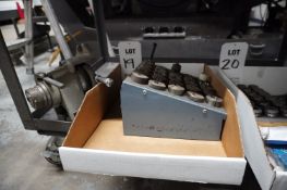 LOT TO INCLUDE: (1) PHASE II 5C INDEXER, (1) ORGANIZER WITH CONTENTS TO INCLUDE MISC. 5C COLLETS