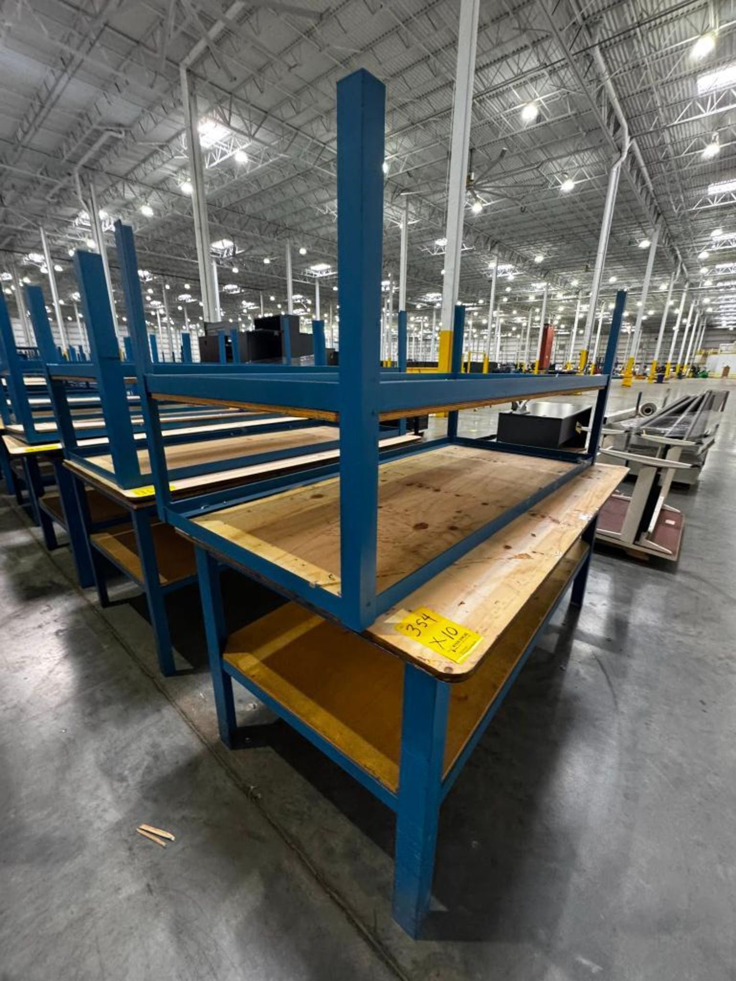 (10x) Assorted Size Assembly Steel Frame Tables