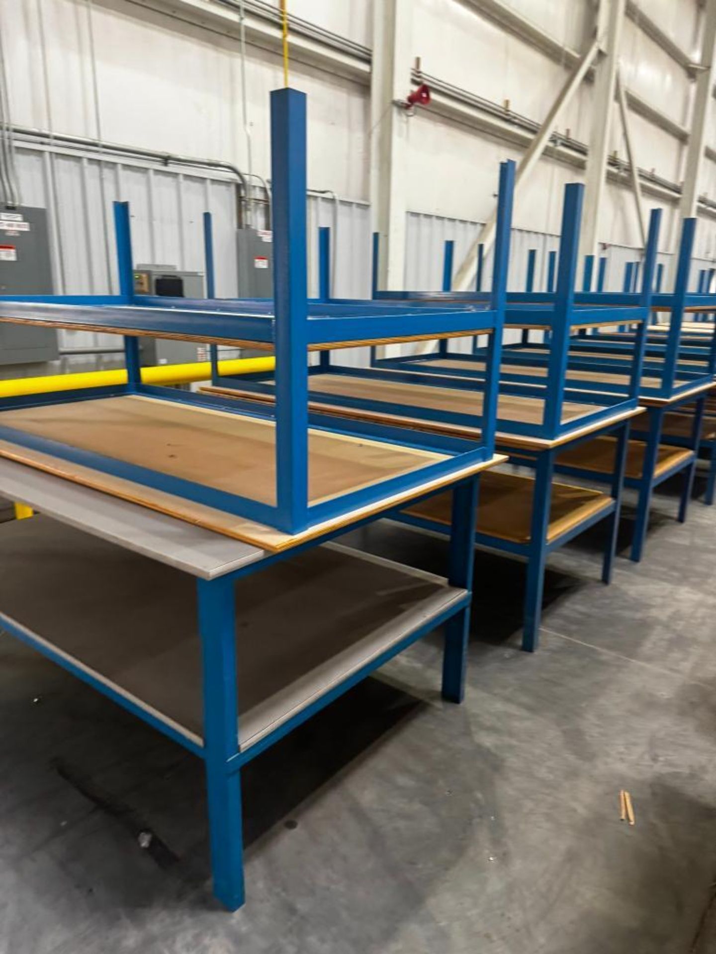 (10x) Assorted Size Assembly Steel Frame Tables
