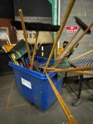 Poly Truck w/ Brooms, Dust, Mops, Shovels