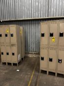 (3) Banks of Tennsco Lockers - (18) Lockers Total ($25 Loading fee will be added to buyer's invoice)