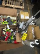 Pallet of Tape Dispensers, Tape, Stretch Wrap ($10 Loading fee will be added to buyer's invoice)