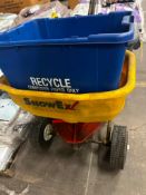 Snow Ex Salt Spreader, (2) Totes w/ Salt ($20 Loading fee will be added to buyer's invoice)
